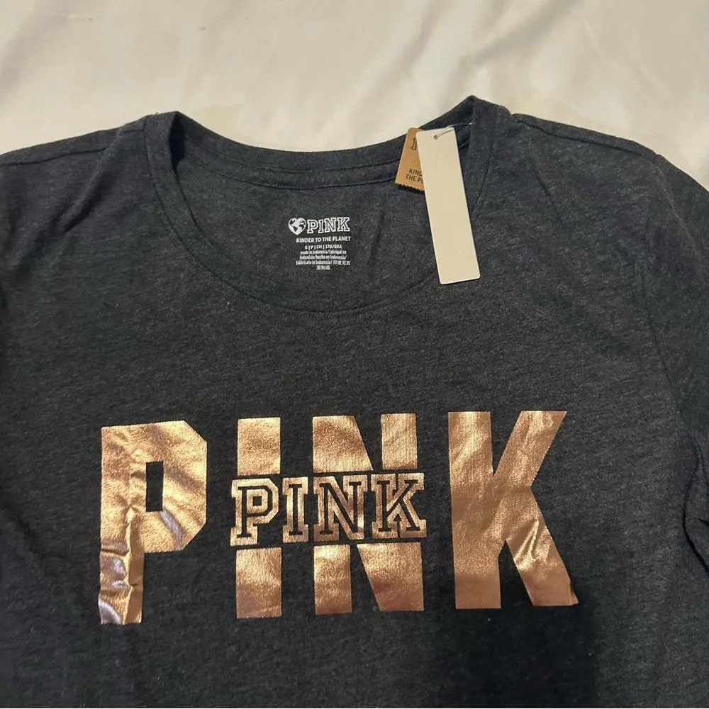 PINK Victoria secret Knit Short Sleeve Perfect T-Shirt - Image 2