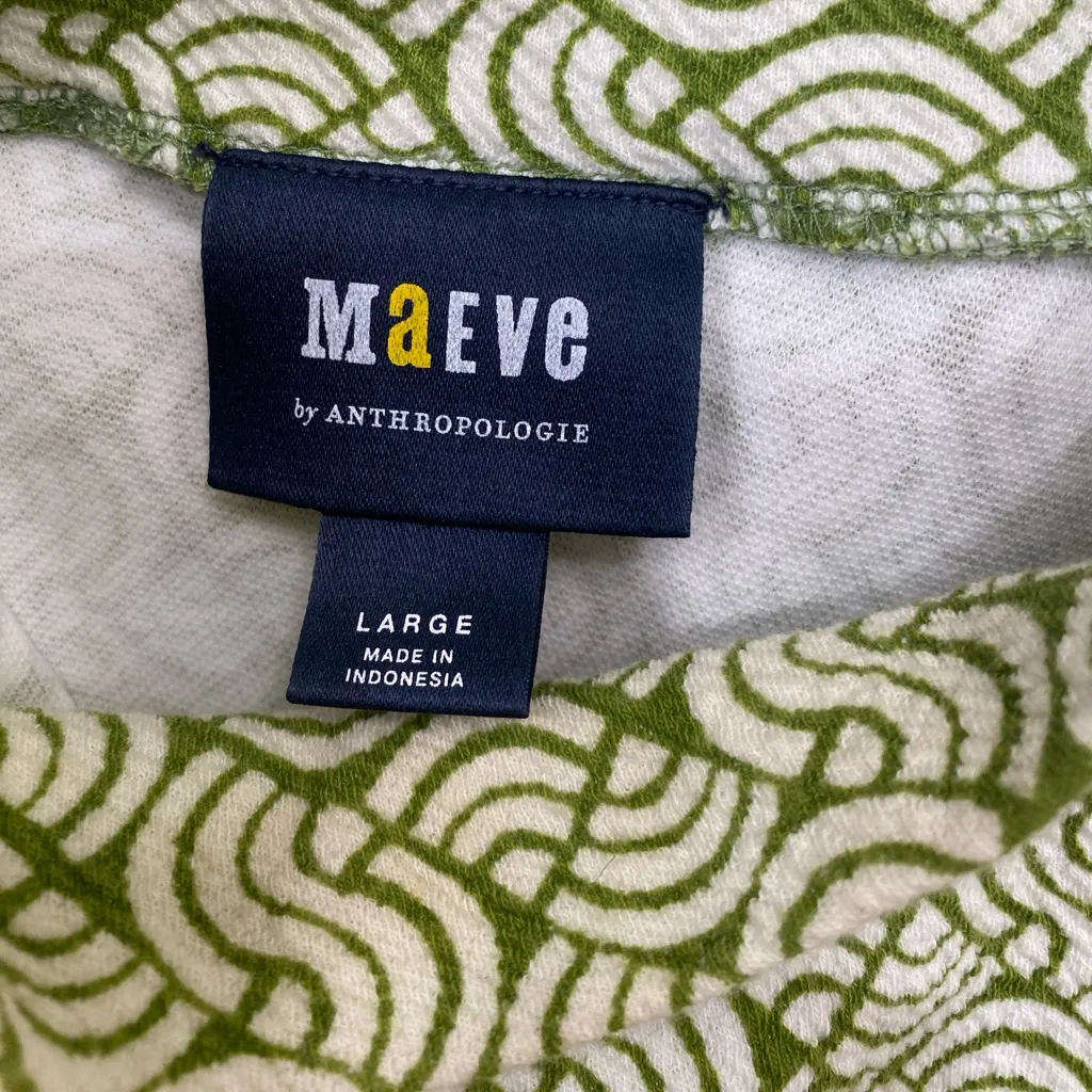 Anthropologie Maeve Structured Mock Neck Top size L - Image 4