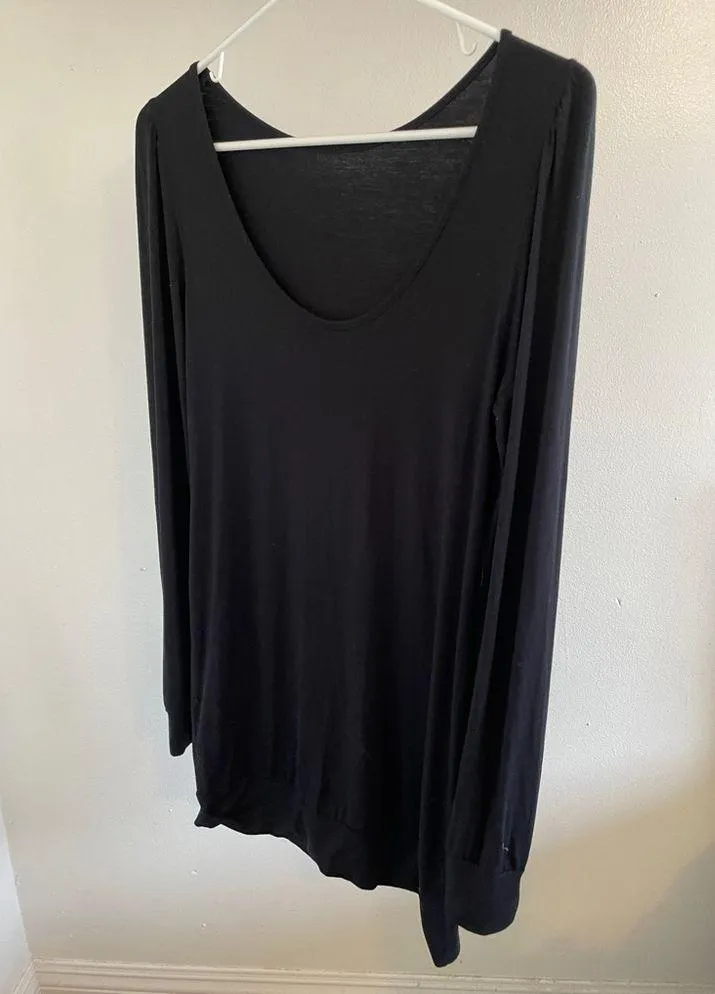 Calypso Christiane Celle Long Sleeve Low Back Midi Dress Black (Medium) - Image 2