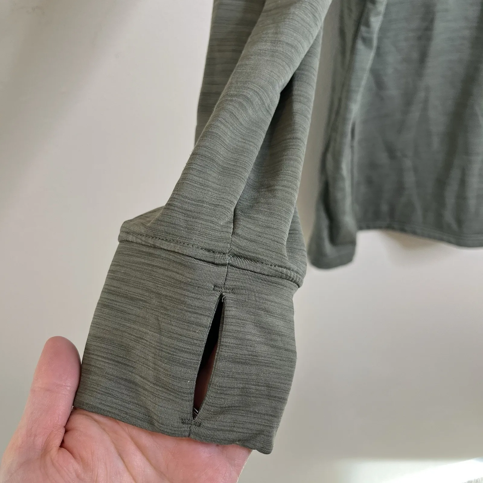 Women's Long Tunic Sweatshirt Hoodie Army XL Green Marika Yoga Activewear Run - Image 2