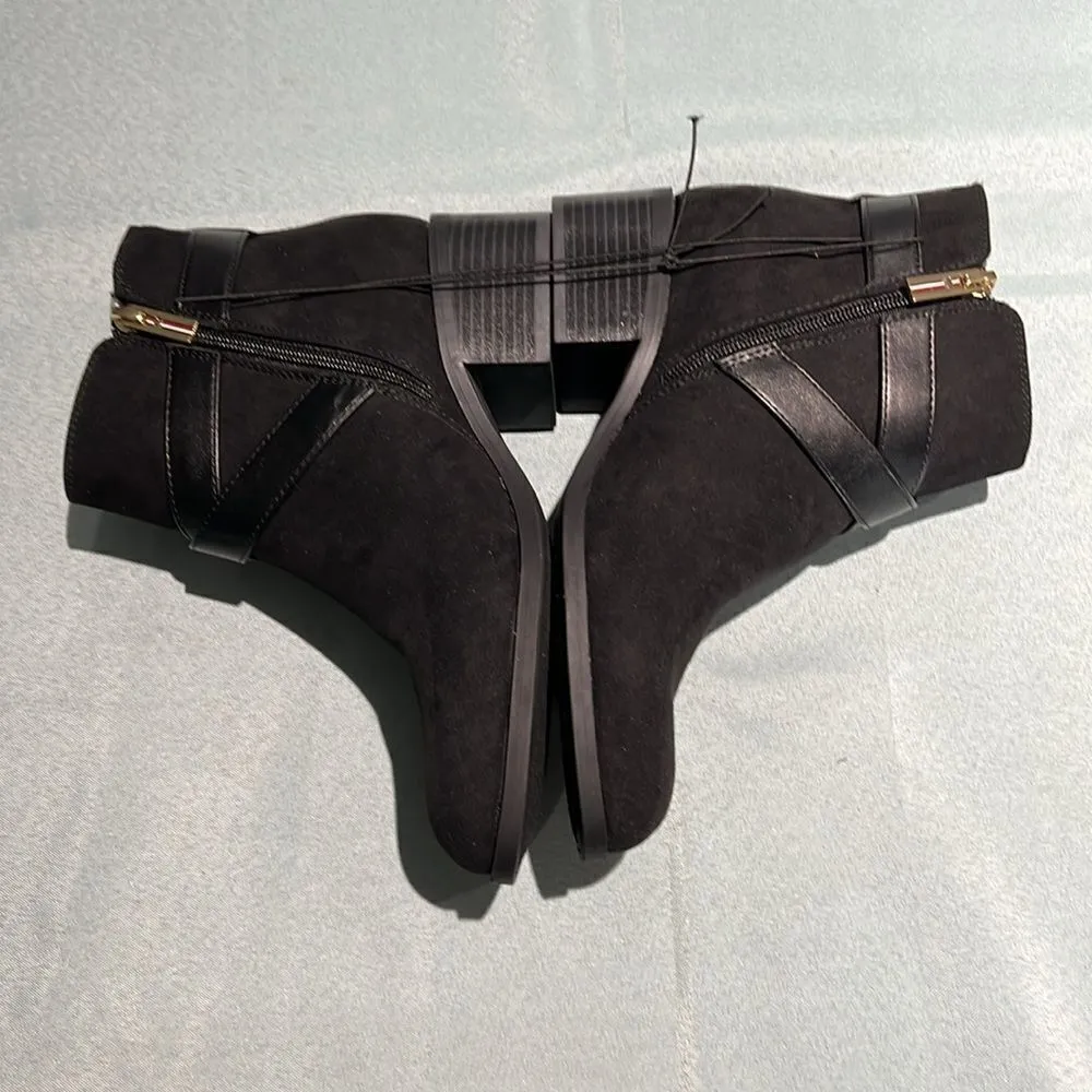 Black Ankle Booties from‎ Tommy Hilfiger Size 7.5 B38 - Image 5