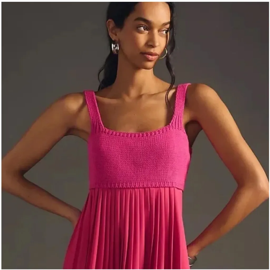 Anthropologie Mare Mare Pleated Maxi Dress 
size XL - Image 2