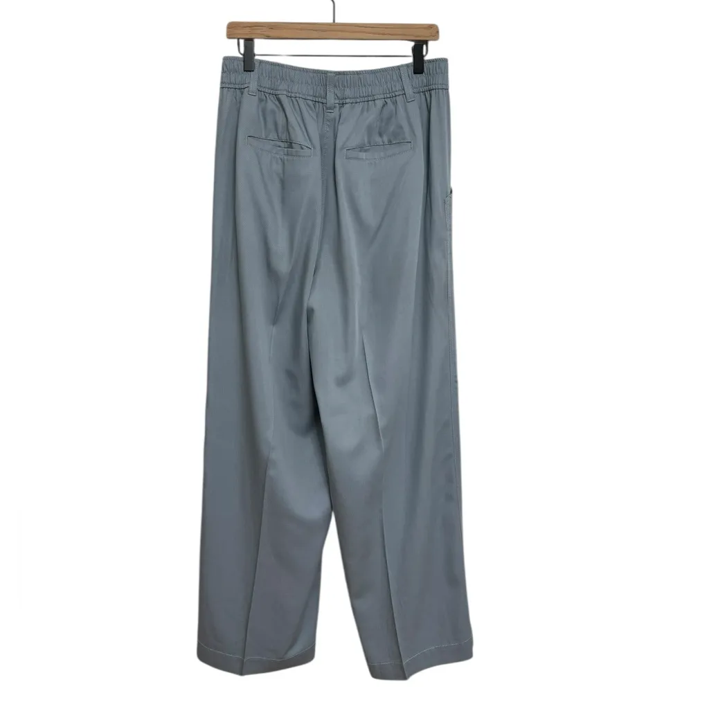 Madewell The Neale Straight-Leg Pant in Drapeweave in Overcast - Size 10 - Image 4