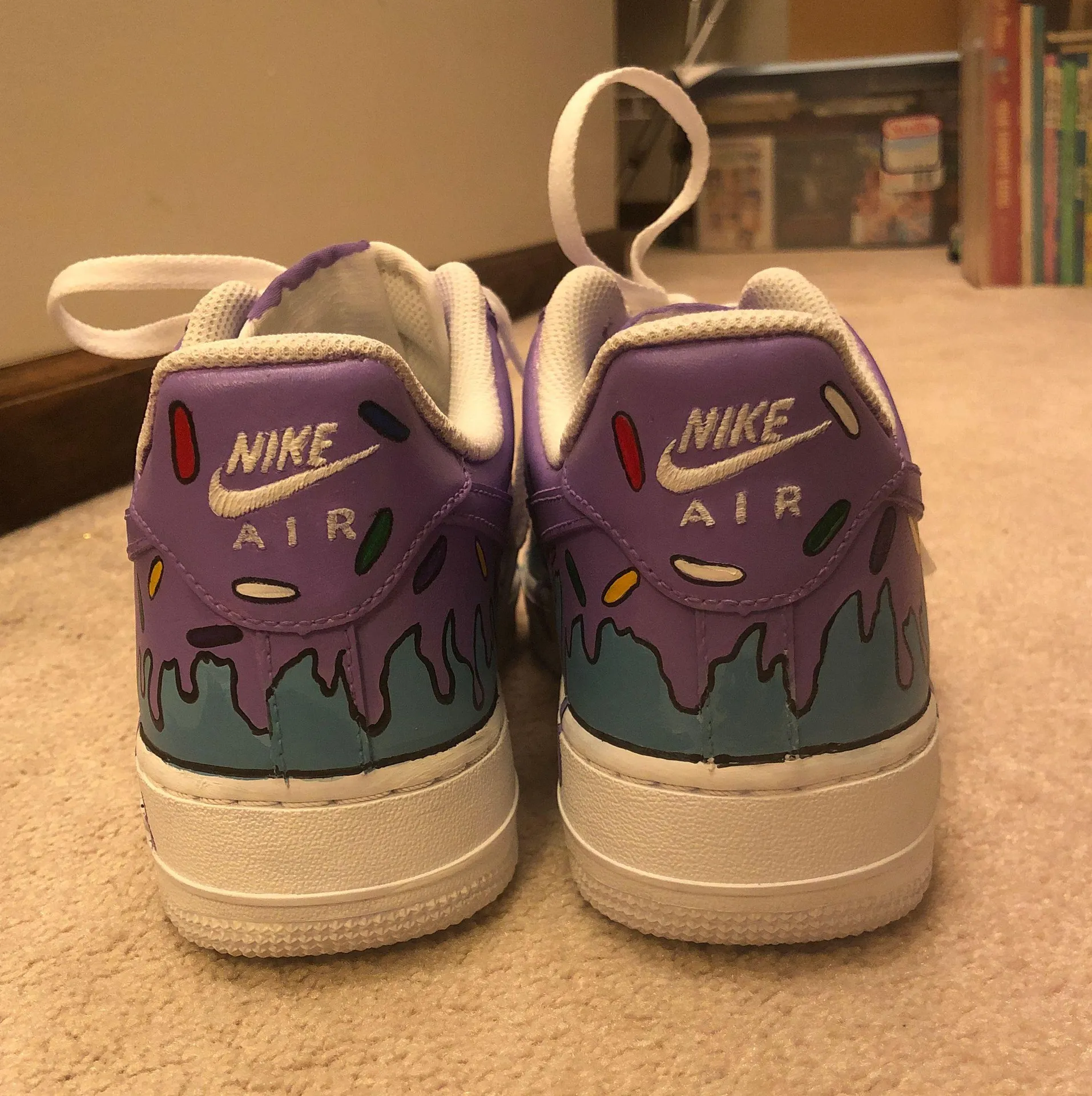Custom AF1s Purple Size 11.5 - Image 2