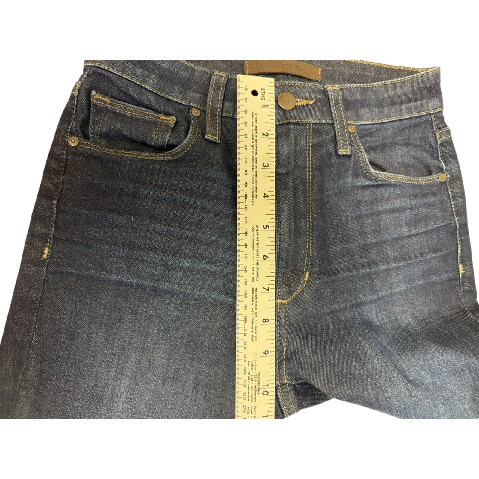 JOE'S JEANS Women's High Rise Skinny Ankle Dark Wash‎ Distressed Jeans W24 - Image 6