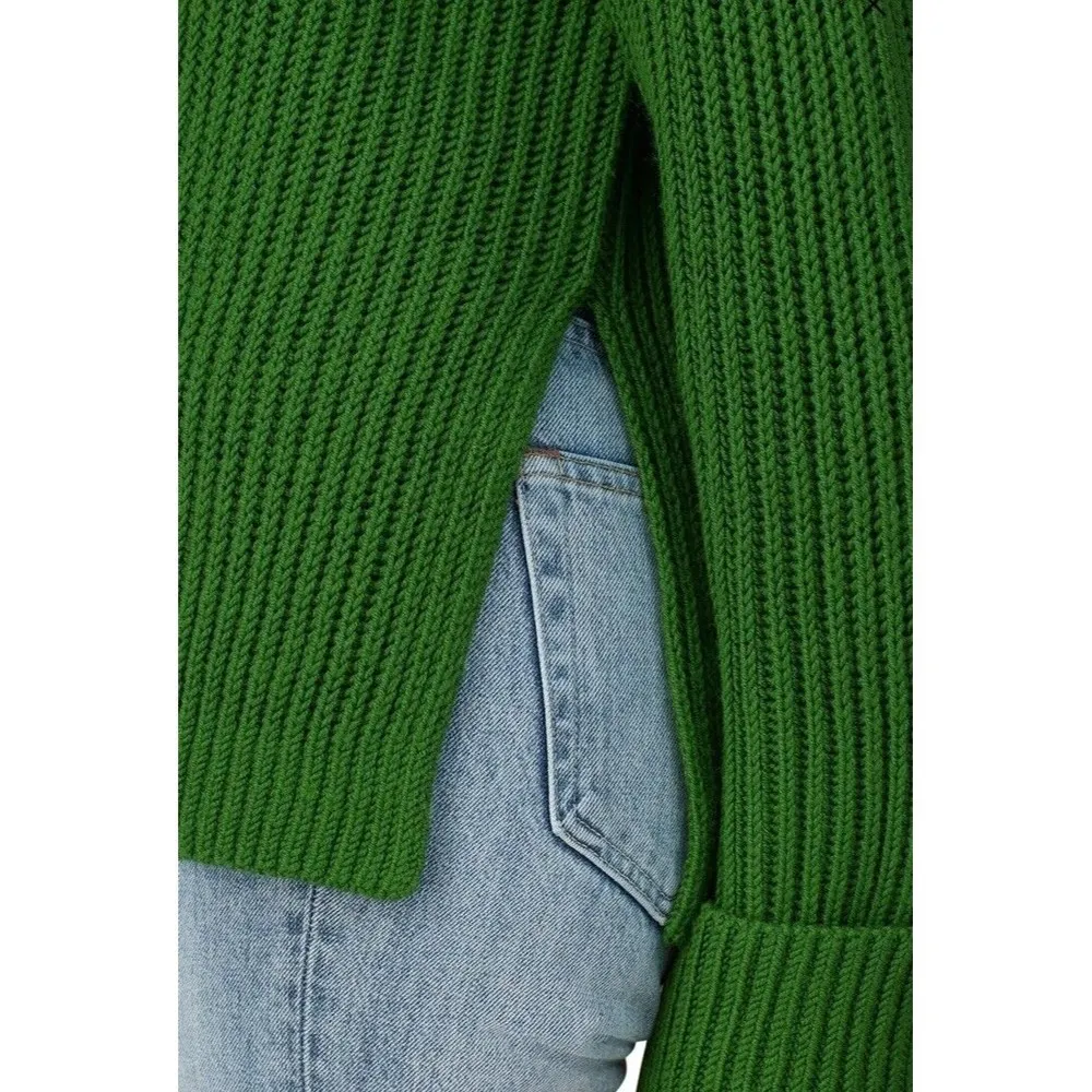 Club Monaco Women Green Pullover Sweater Small/petite - Image 9