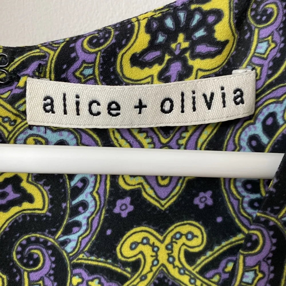 Alice + Olivia Red Green And Print Romper Size: S - Image 5