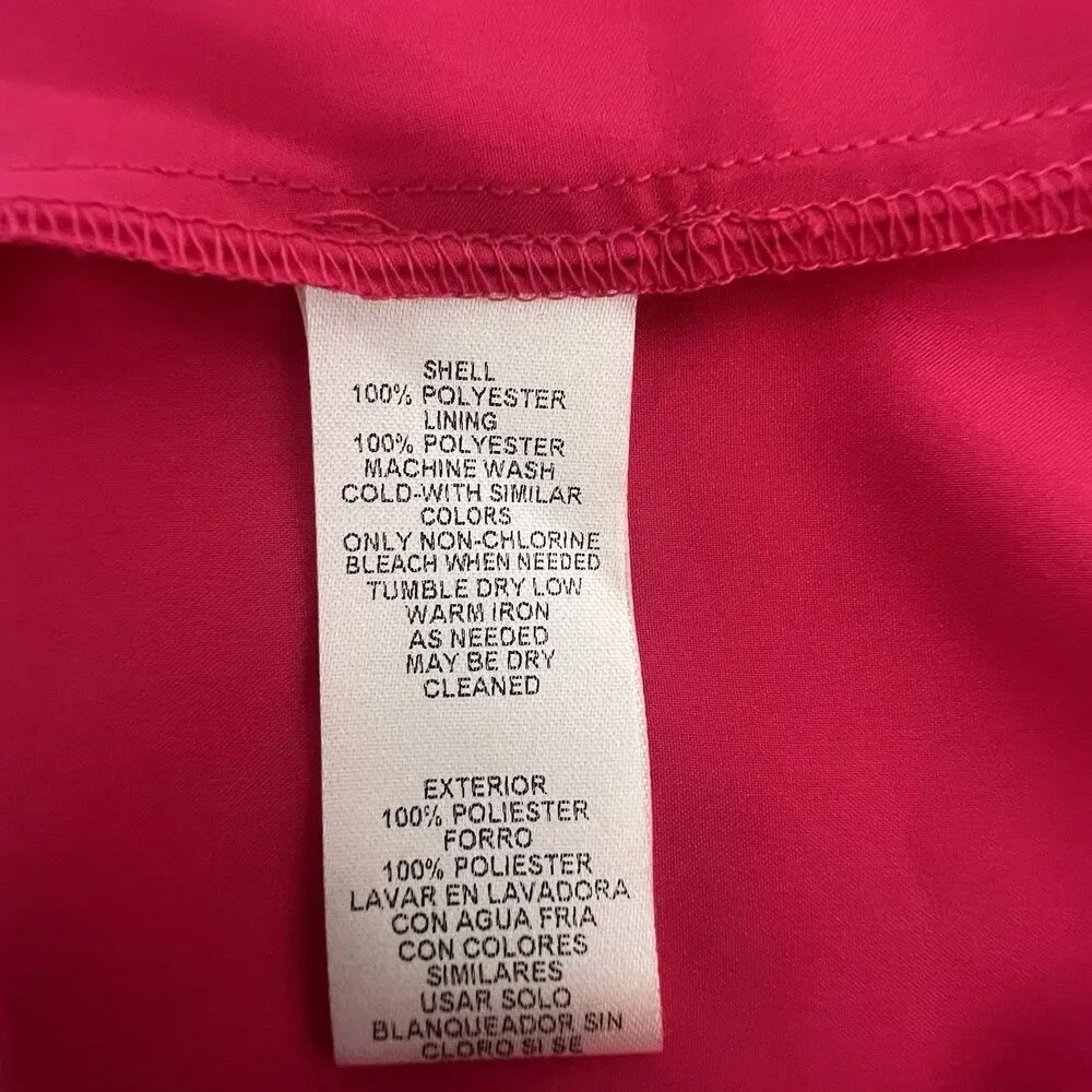 Eliza J Floral Halter Neck Popover High/Low Dress Pink Multicolor Mock Size 10 - Image 9