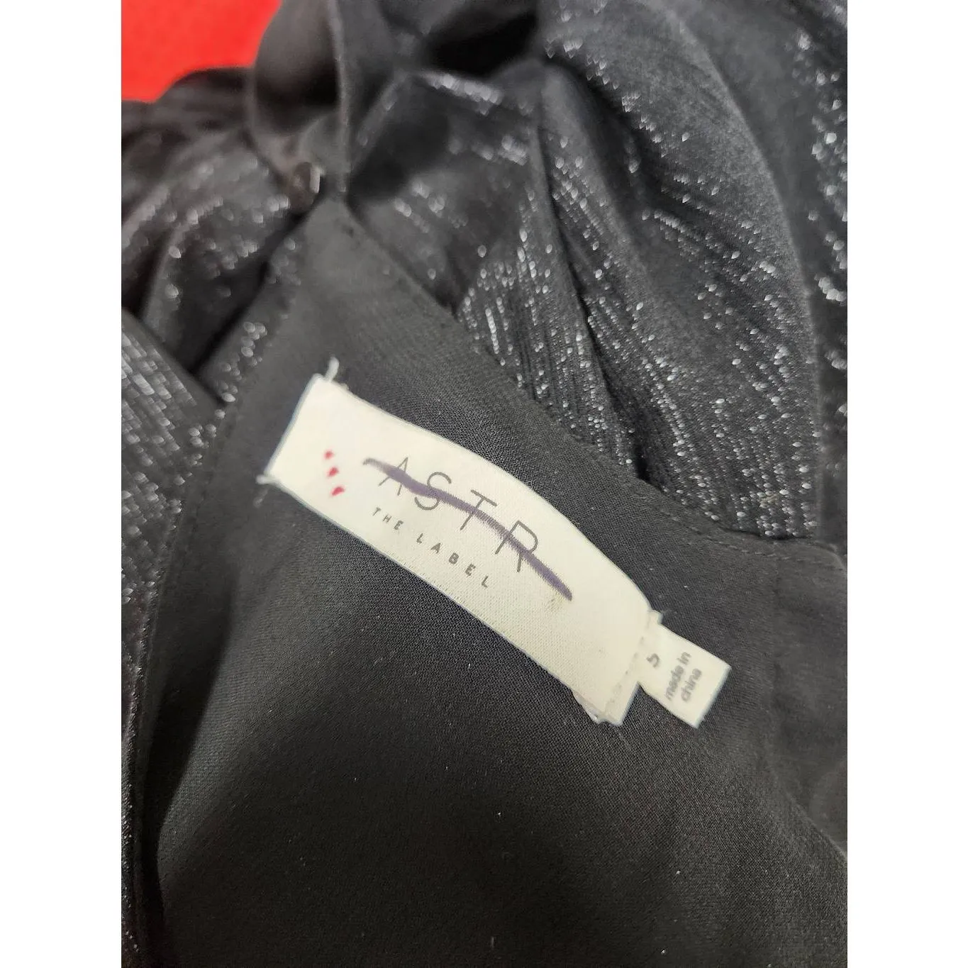 ASTAR Metallic Twist Cutout Waist Maxi Dress size S B36 - Image 10