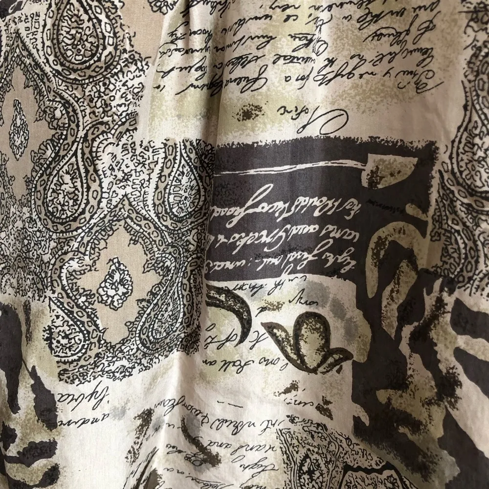 Whistles Vintage Compagnie 100% Silk‎ Button Down Top Black - Image 5