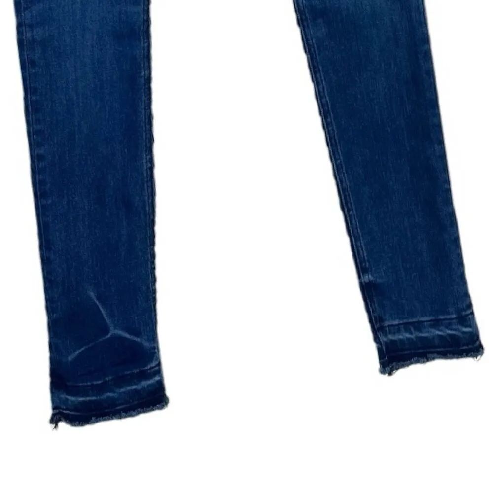 Rag & Bone Jeans Skinny Ankle Raw Hem Low Rise Dark Wash Indigo Women’s Size 26 - Image 6