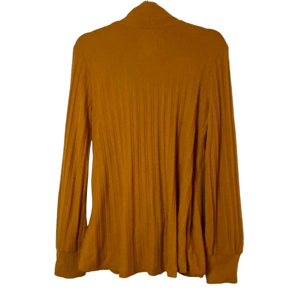 Anthropologie Maeve Rafela Surplice Wrap Sweater‎ Orange V-Neck Women's Size M - Image 10