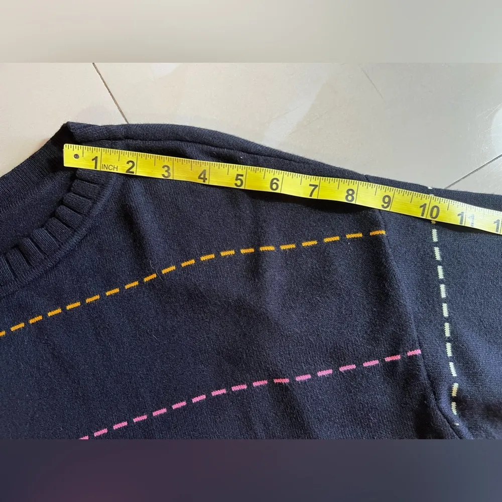 PEACE LOVE WORLD striped Pullover Sweater Size L Viscoses From Bamboo Tight Knit - Image 8