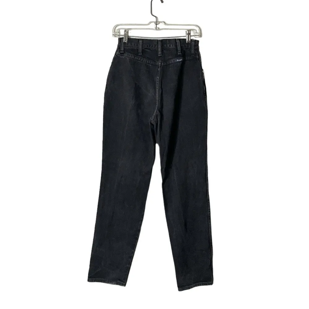 WRANGLER Bareback Black Jeans 12NBPWK Classic Fit Tapered Leg Size 9/10 VINTAGE - Image 4