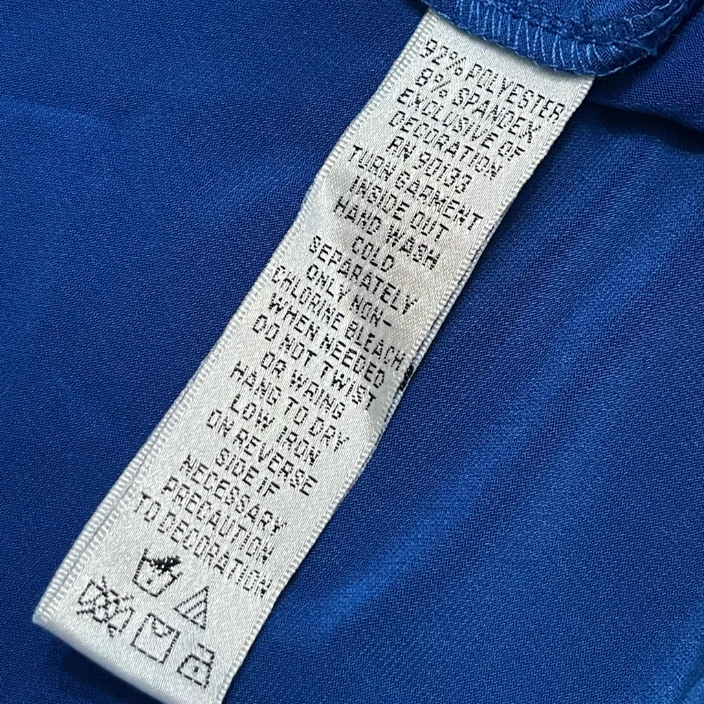 New Quacker Factory Blue Snowflake Embroidered Zip Up Long Sleeve Nightgown L Size L - Image 4