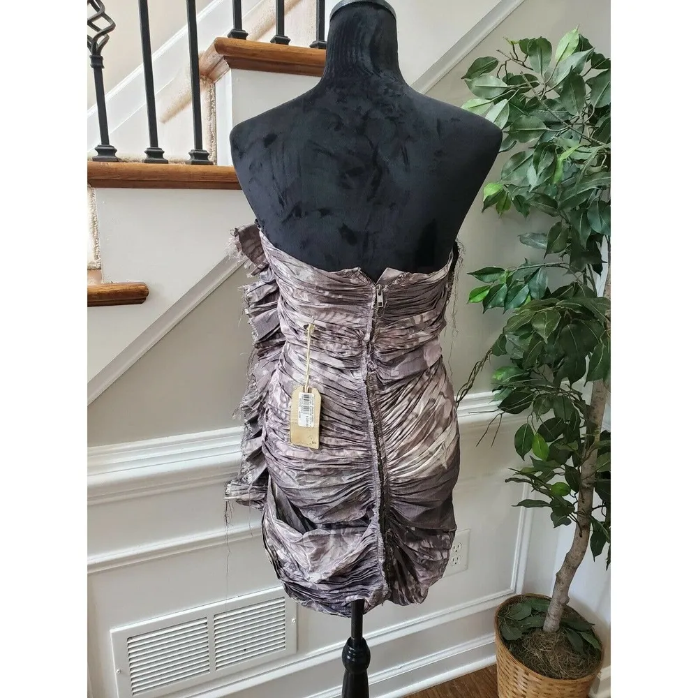 AllSaints Spitalfield Vintage Pink Willow Freya Mini Dress 6 (Runs Small - Image 6