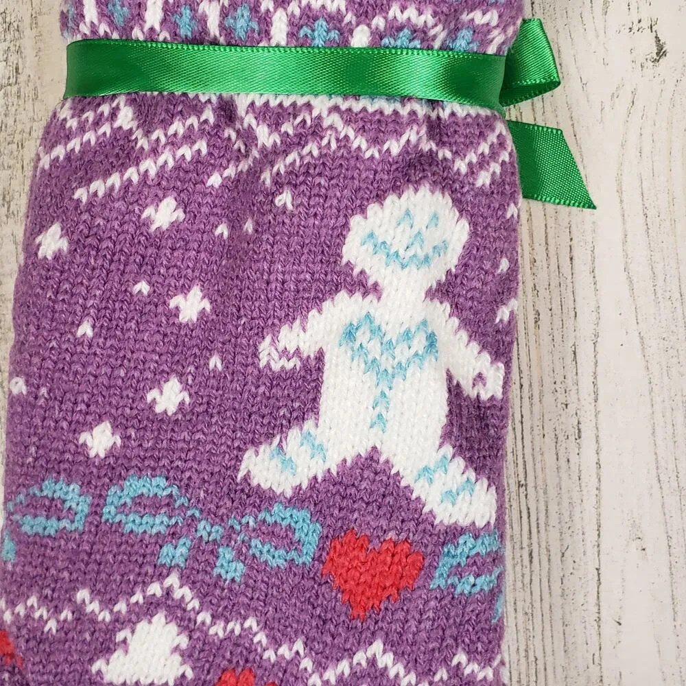 NWT Mari Clare Sherpa Lined Knit Winter Holiday Design No - Image 7