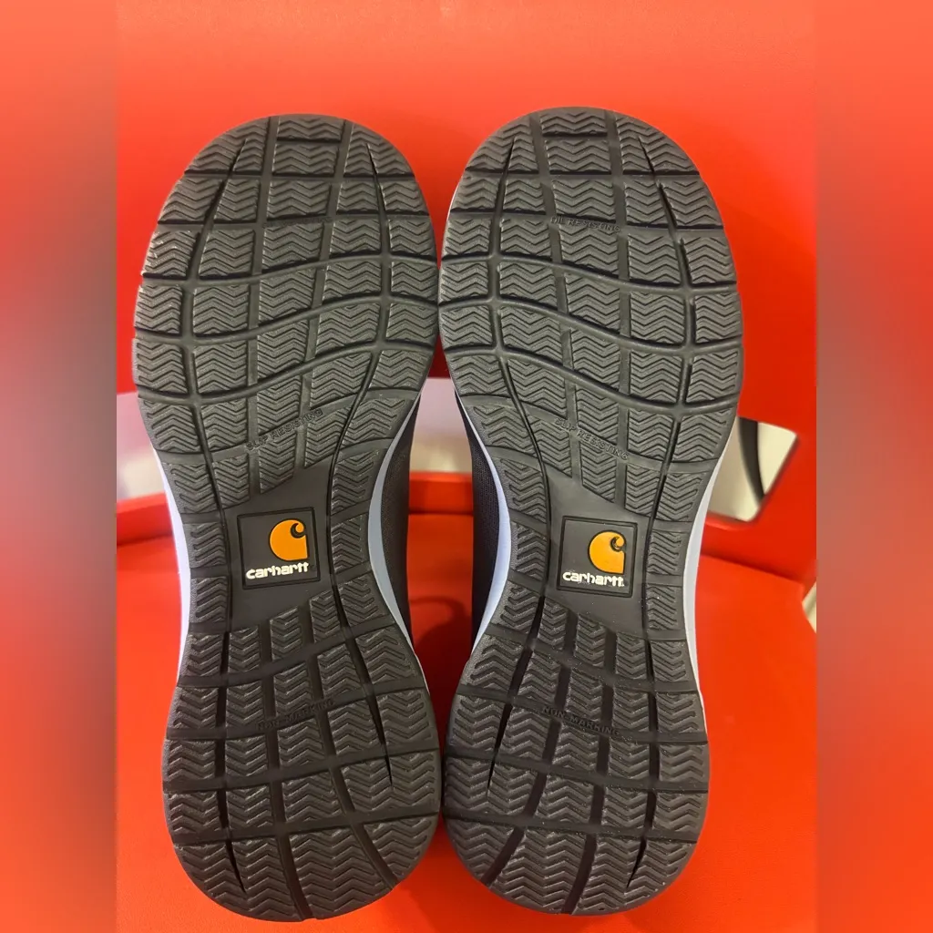 Carhartt Gray and Blue Sneakers with Lace-Up Design - Image 8