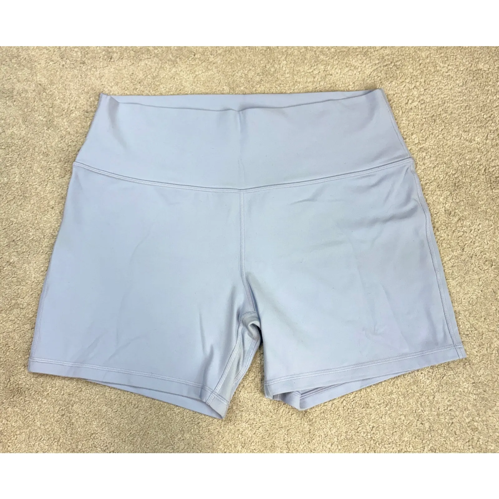 Lululemon Athletica Align High-Rise Short 6" Nulu Blue Linen Size 16 - Image 3