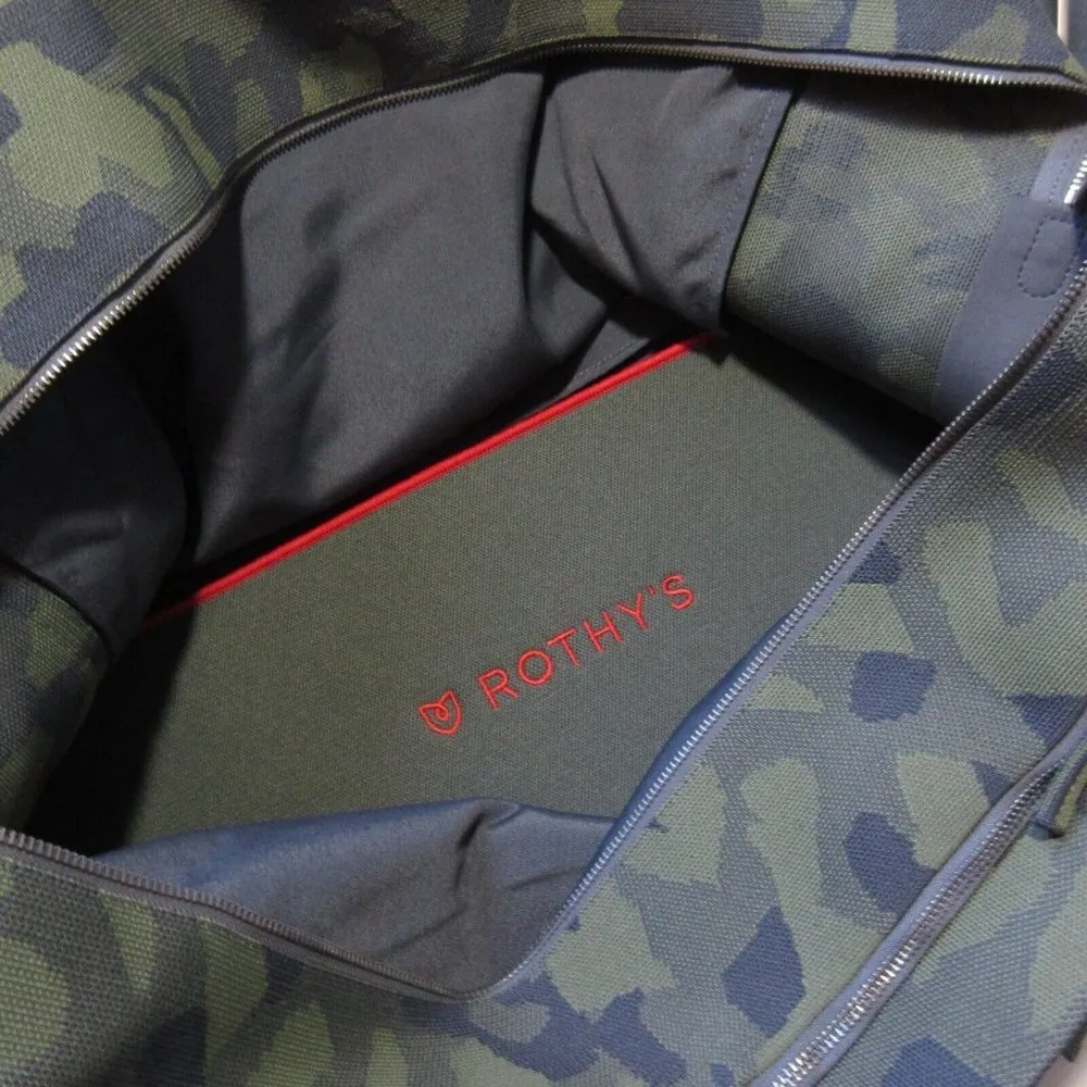 NWoT Rothy’s The Weekender in Olive Camo Large Duffle w/ Strap Dust & Wash Bag - Image 6