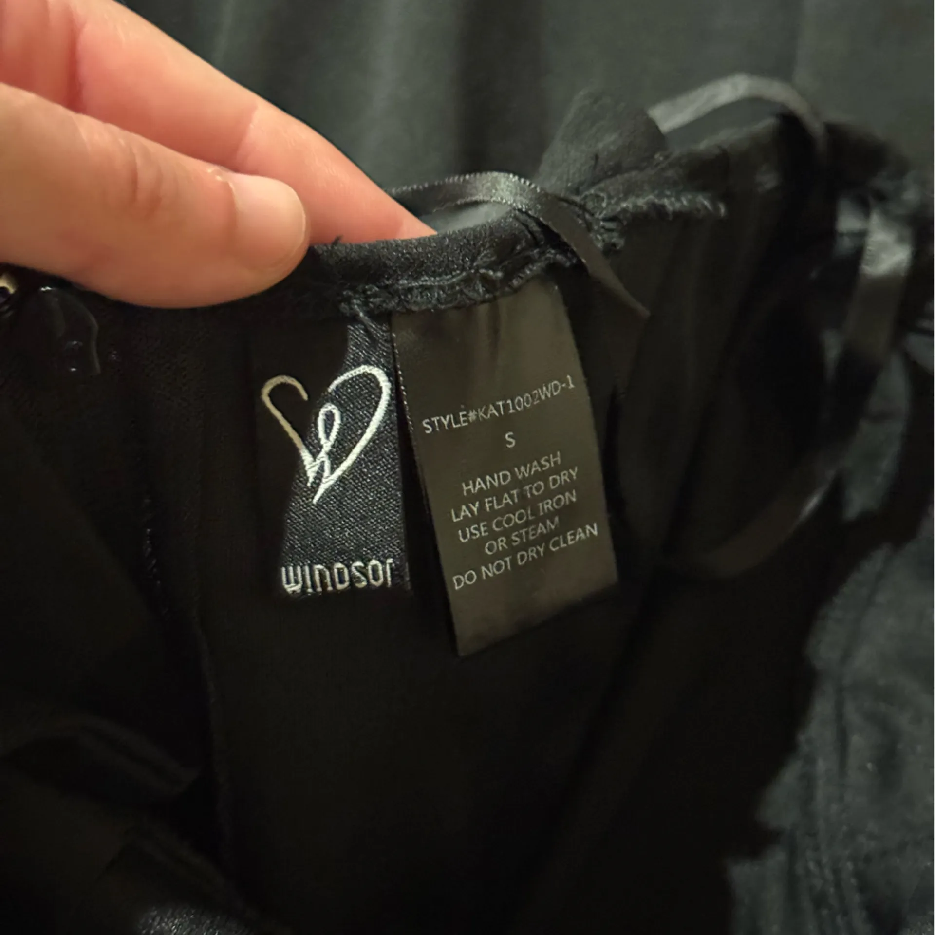 Windsor Long Black Floor Length Dress Corset Top Size Small - Image 3