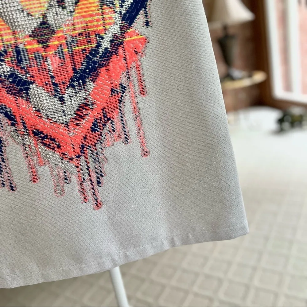 Koch Regina Dress Mini Splatter Embroidered Shift XS Graphic Sleeveless Brunch - Image 15