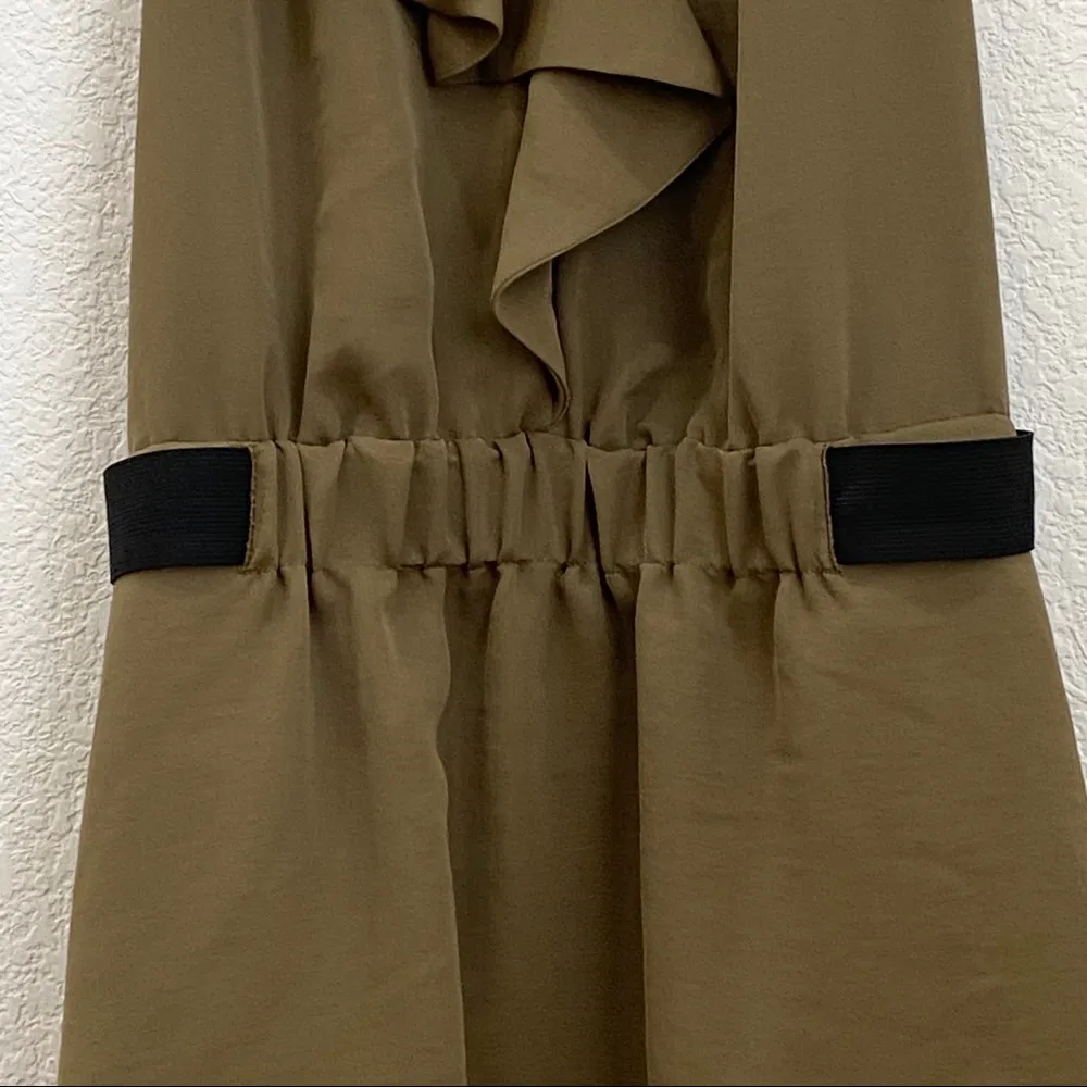 Rachel Roy Olive Ruffle Top Sleeveless Dress 6 - Image 6