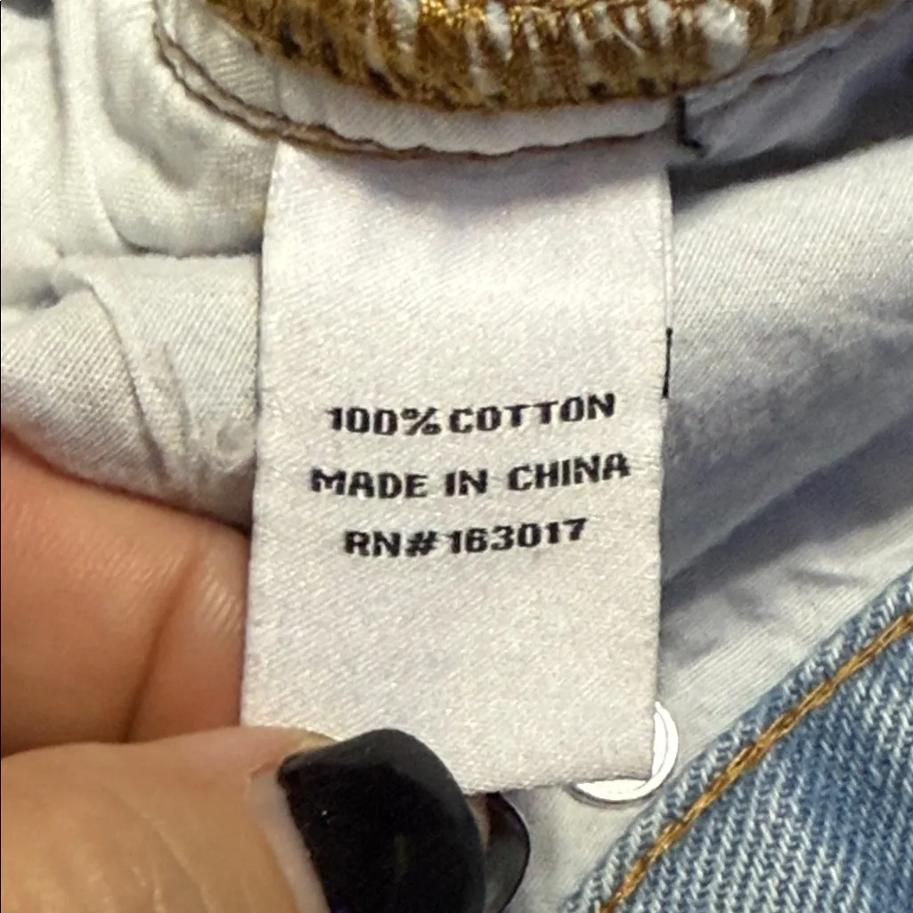 Princess Polly size 6 not an angel straight leg denim jeans stars preloved - Image 10