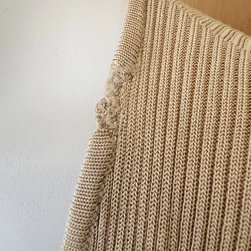 Laundry by Shelli Segal Tan Ribbed Cardigan (M) - Image 6