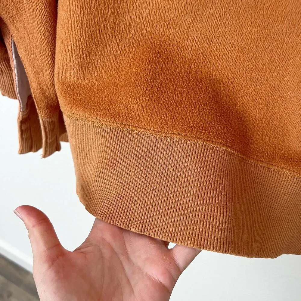 [Aerie] Coziest Oversized Desert Crew Neck Sweatshirt Burnt Orange Size XS - Image 7