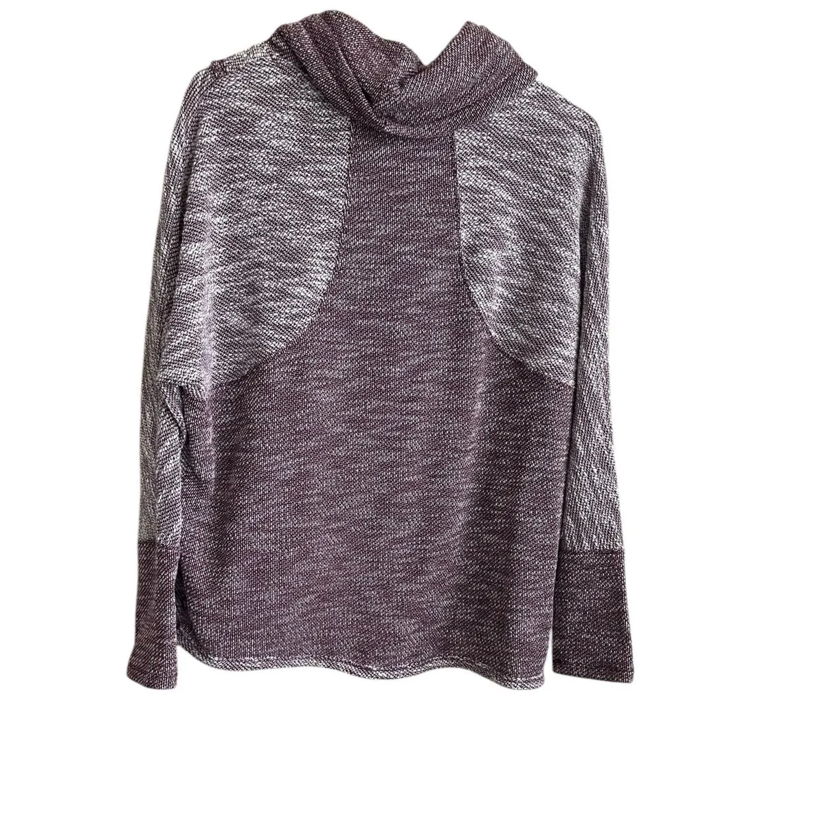 Calvin Klein Women Performance Sweater‎ M Maroon Cowl Neck Comfy Athleisure - Image 3