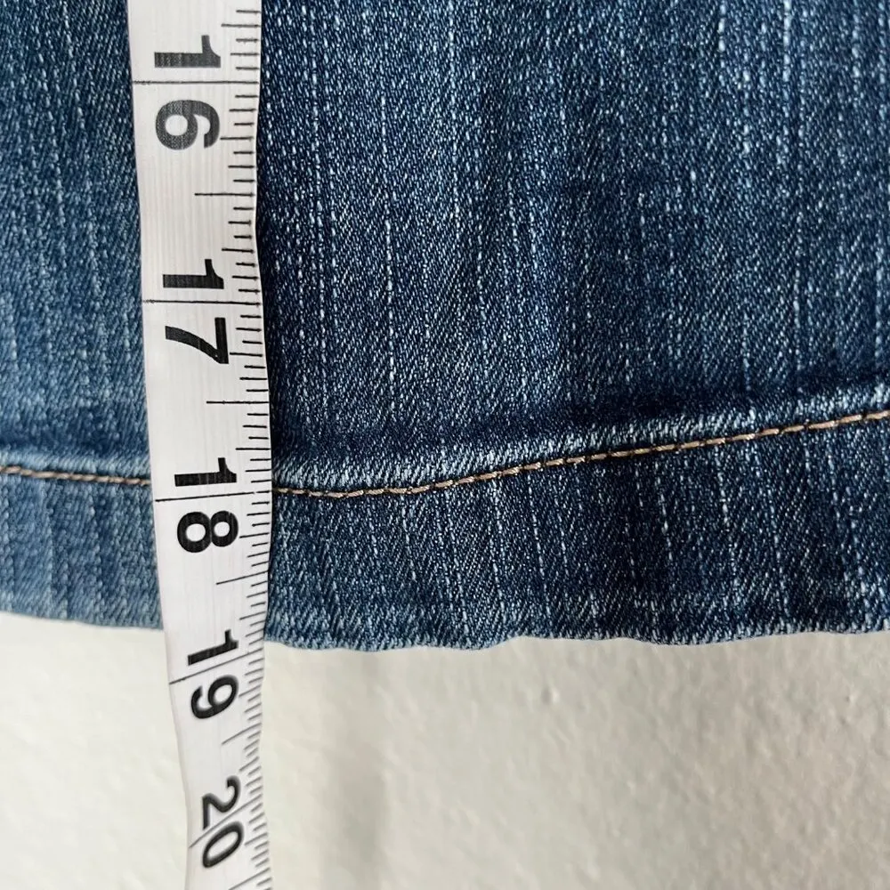 Old Navy Womens Blue Denim y2k Above Knee Short Jean Skirt Size 2 - Image 4