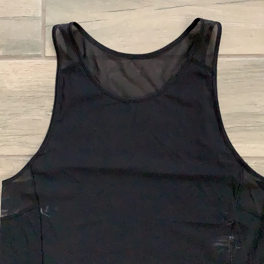 Lululemon black tank top mesh inserts - Image 2