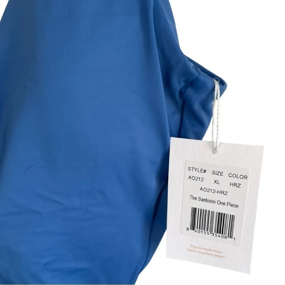 Andie The Santorini One Piece Cut Out‎ Swimsuit XL Blue - Image 6