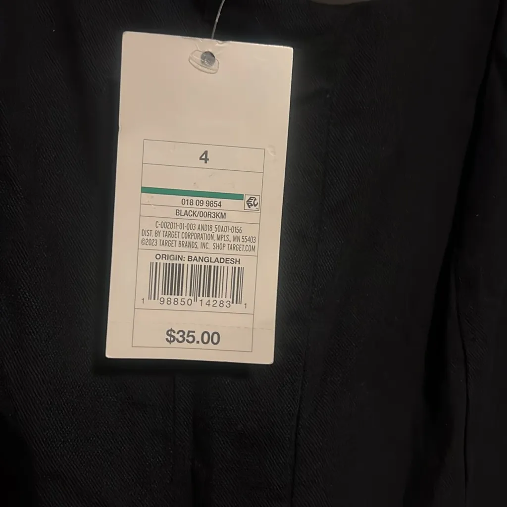 New Sz 4 /Small   Women's Black Corset Midi A-Line Dress - A New Day™ - Image 6