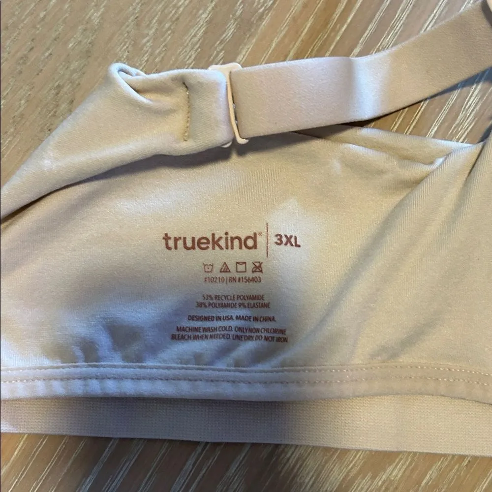 Truekind® Supportive Comfort Wireless Shaping Bra, Beige, 3XL, open package Tan Size undefined - Image 4