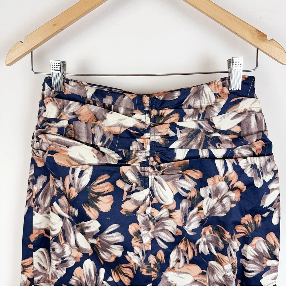 En Saison NWT Abella Midi Skirt in Navy Blush Size Small Blue - Image 4