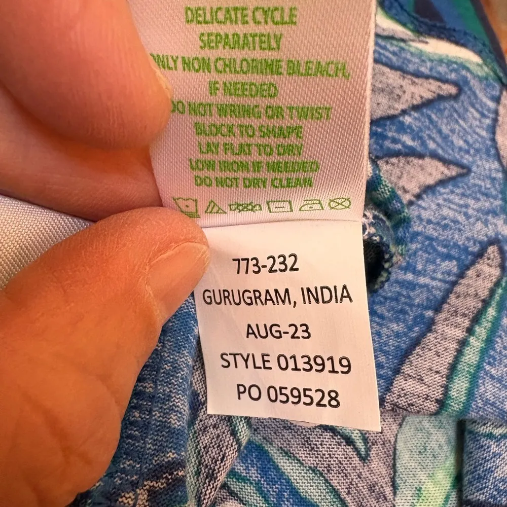 NWT  Elianna 3/4 Sleeve Dress in Indigo Breeze Shady Gators - Image 6