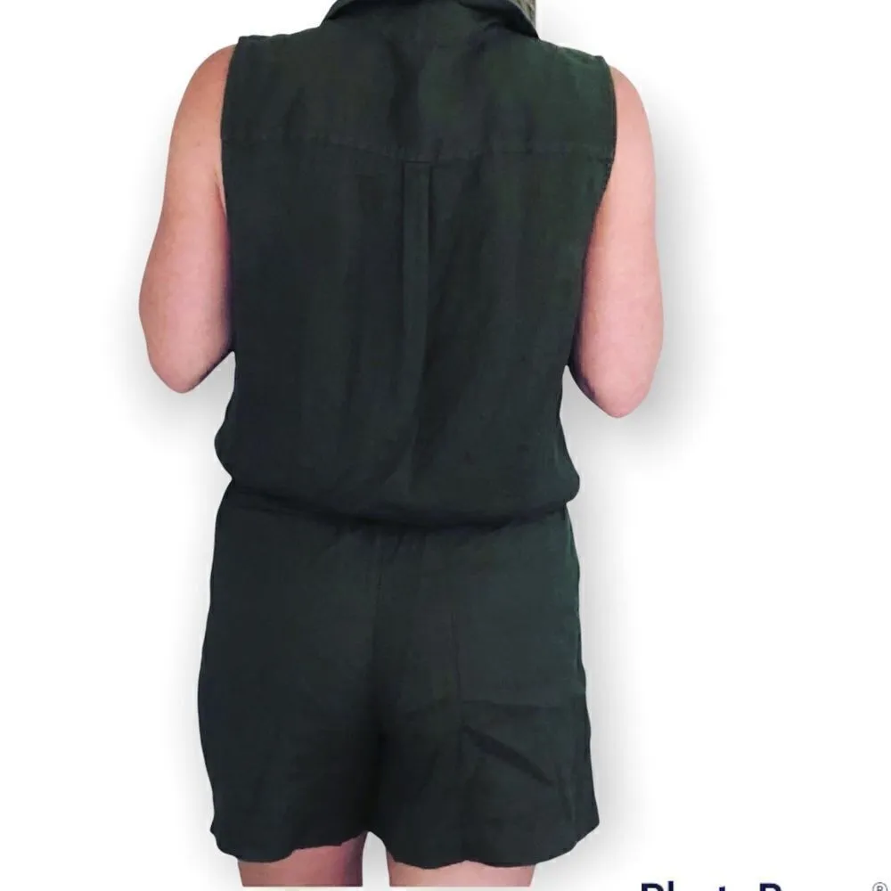 Ralph Lauren | army green short romper - Image 4