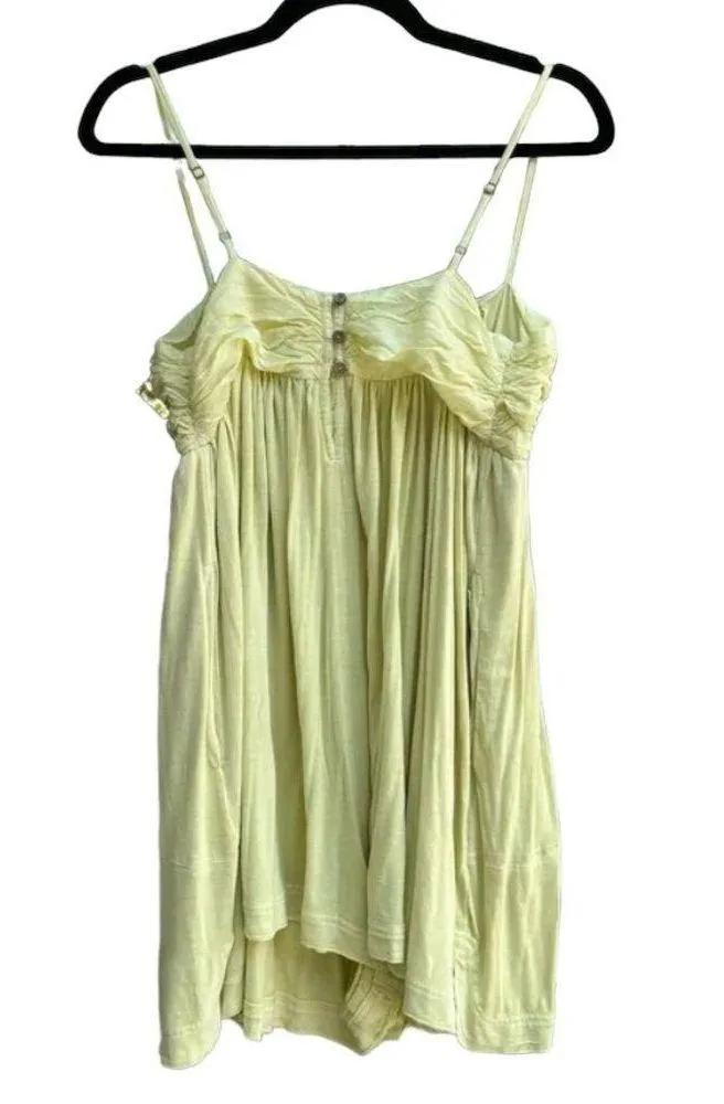 NEW Free People Intimately Heating Up Romper, Yellow Size XS New w/Tag - Image 6