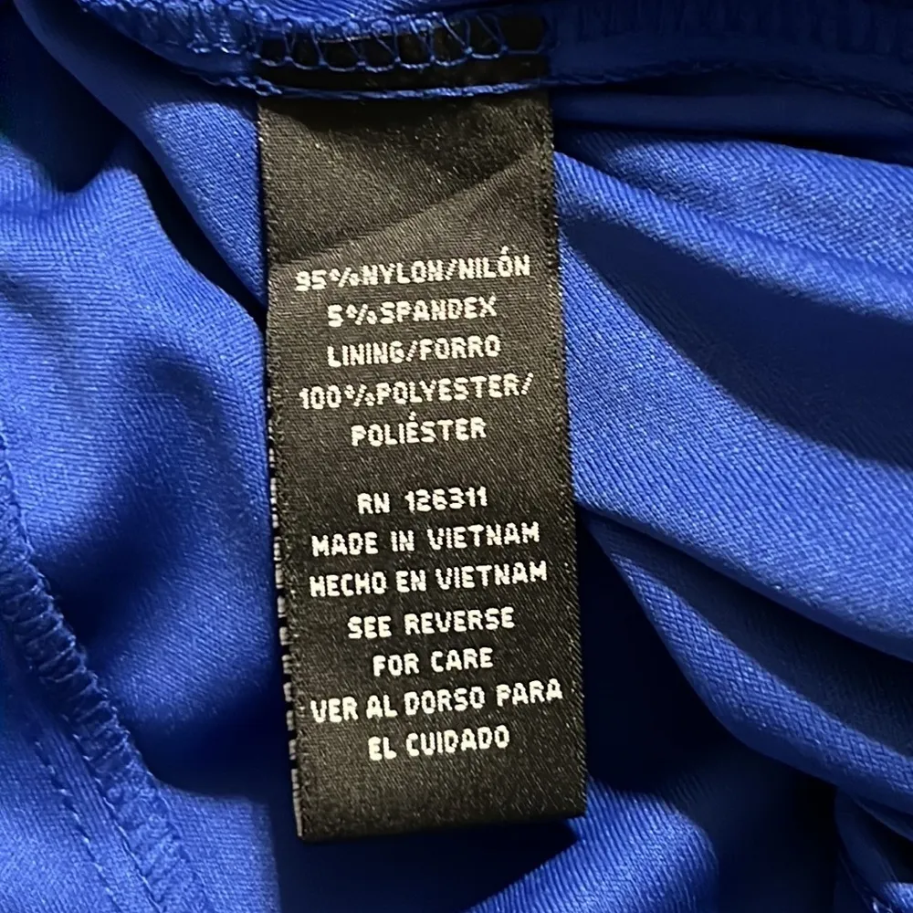 RONNI NICOLE women's size 16W cold shoulder dress cobalt blue sheath lined flaw - Image 8