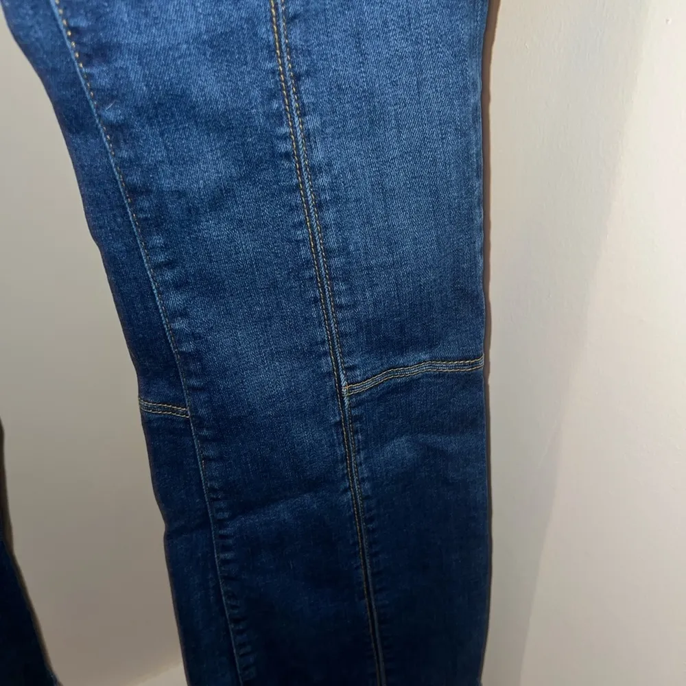ANTHROPOLOGIE Pilcro And The Letterpress Carpenter High-Rise Boot Cut Jeans 27 - Image 5