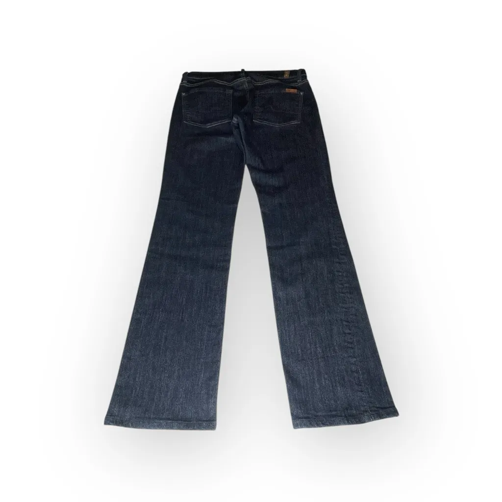 new 7 For All Mankind® ㋛ Mid Rise Straight Leg Denim Jeans ㋛ Dark Mercer ㋛ 27 - Image 3