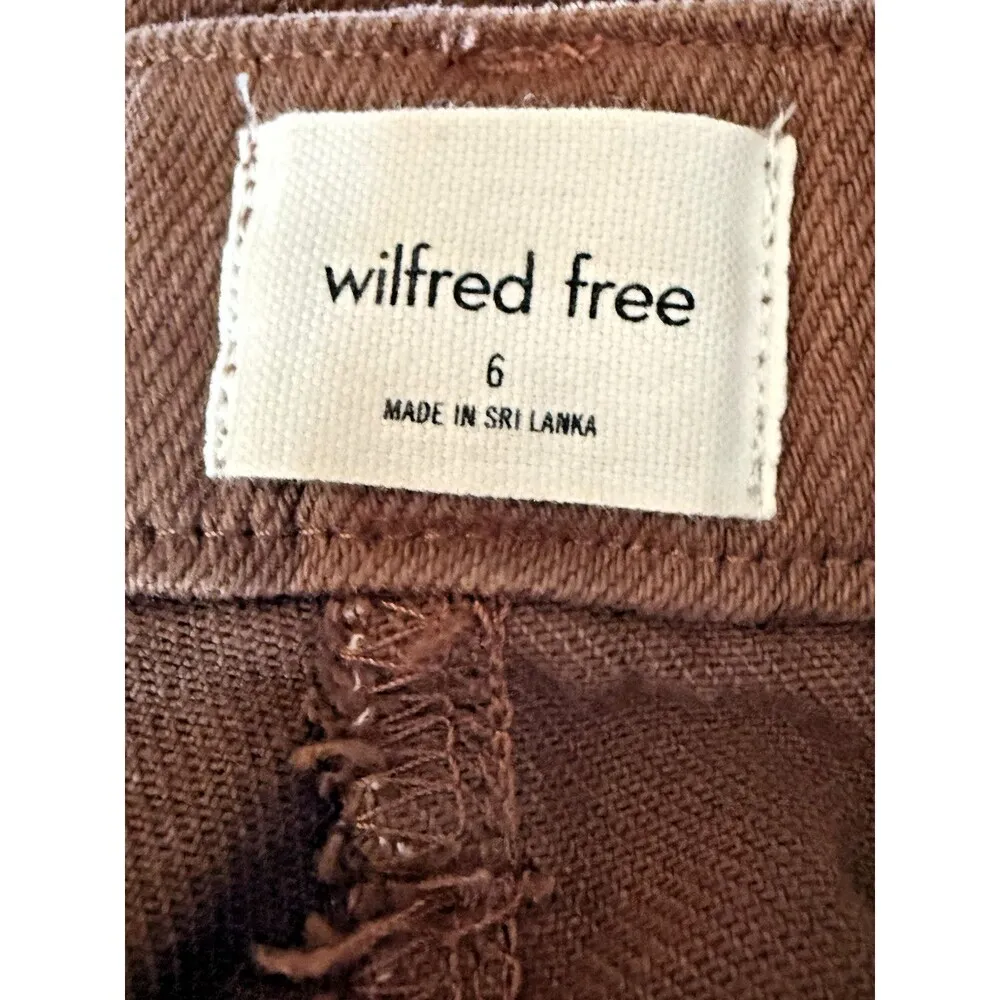 Wilfred Free cargo Utility Pant Mid-Rise Garment Brown Size 6 Straight Leg - Image 9