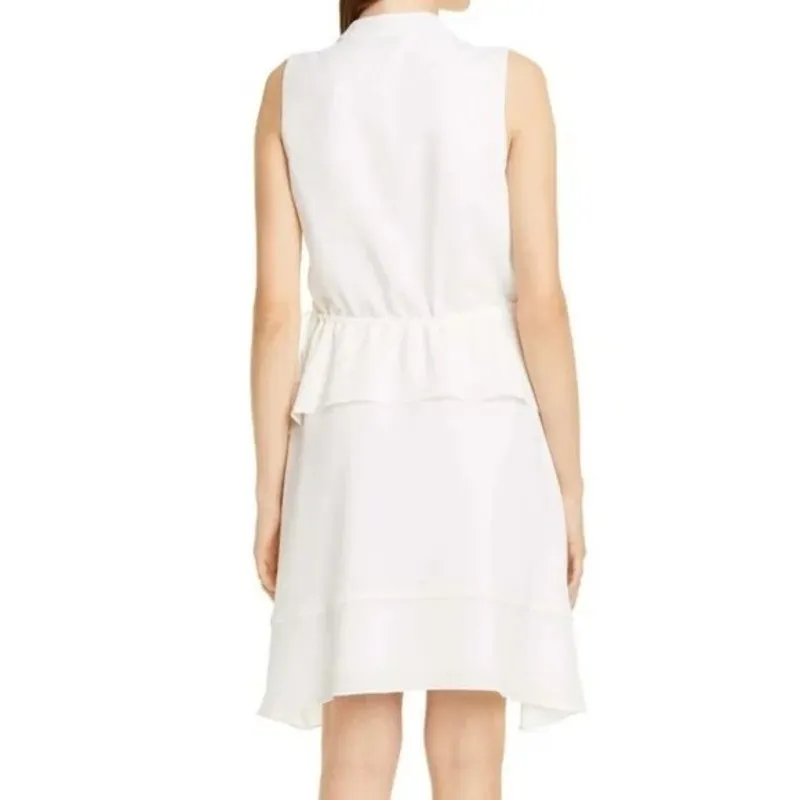 NWOT Club Monaco Raelee Sleeveless V-Neck Cinch Waist Dress - Size Small - Image 2