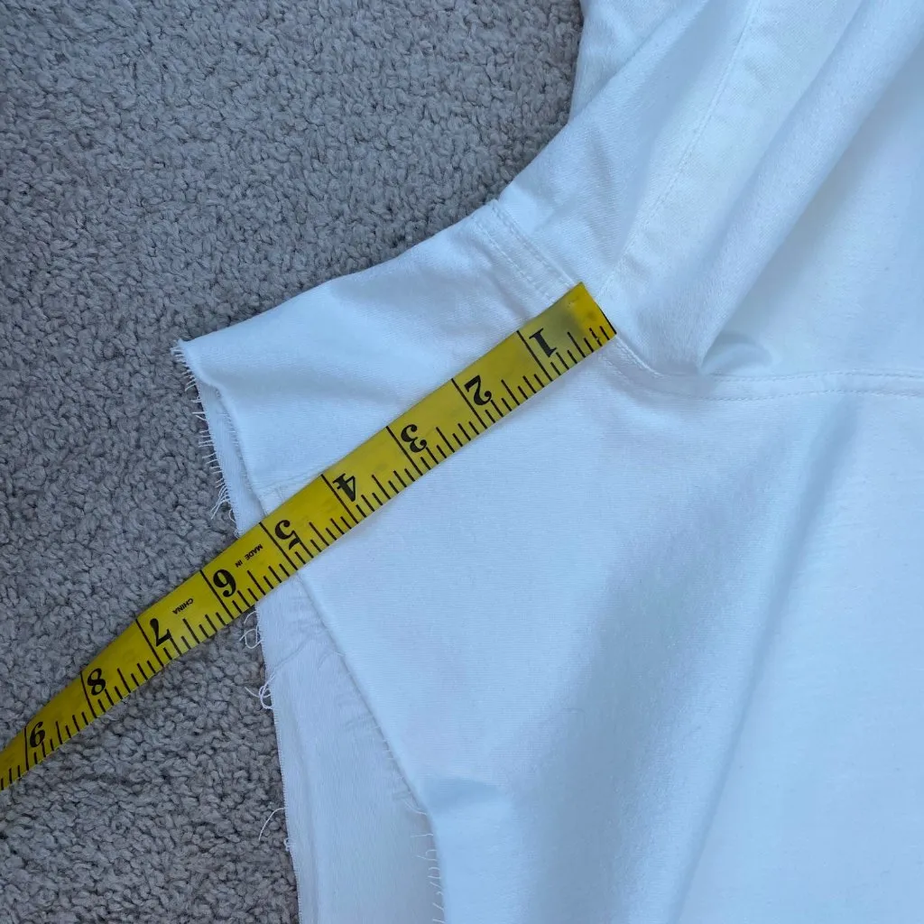 NWT Nic + Zoe Denim Mid Rise 5" Jean Short Size‎ 34 Paper White Relaxed Fit - Image 10