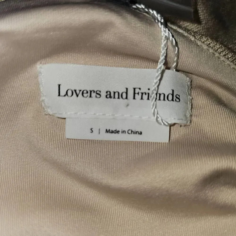 NWT Lovers + Friends Womens Tan Eden Midi Dress Small‎  NO BELT - Image 7