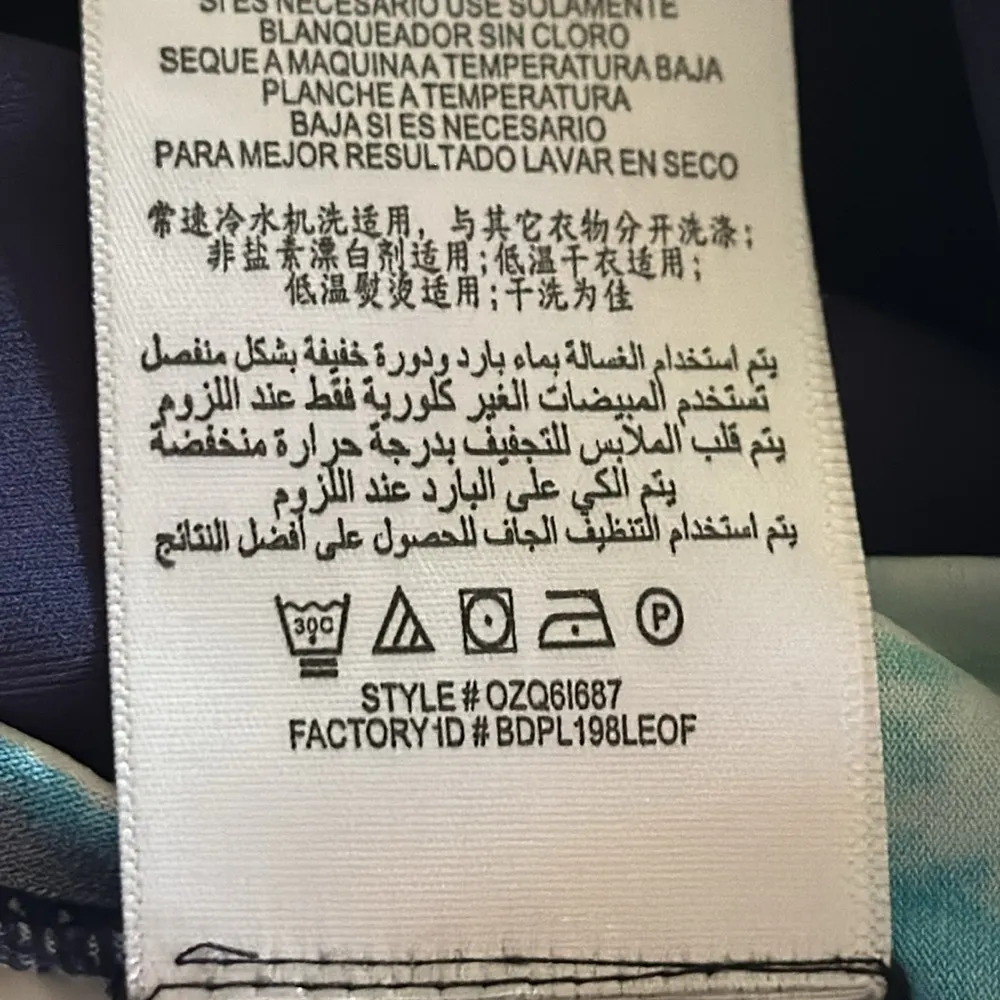 BCBGMaxazria Floral Emerald Combo Green Blue Draped‎ Dress One Sleeve Small - Image 12