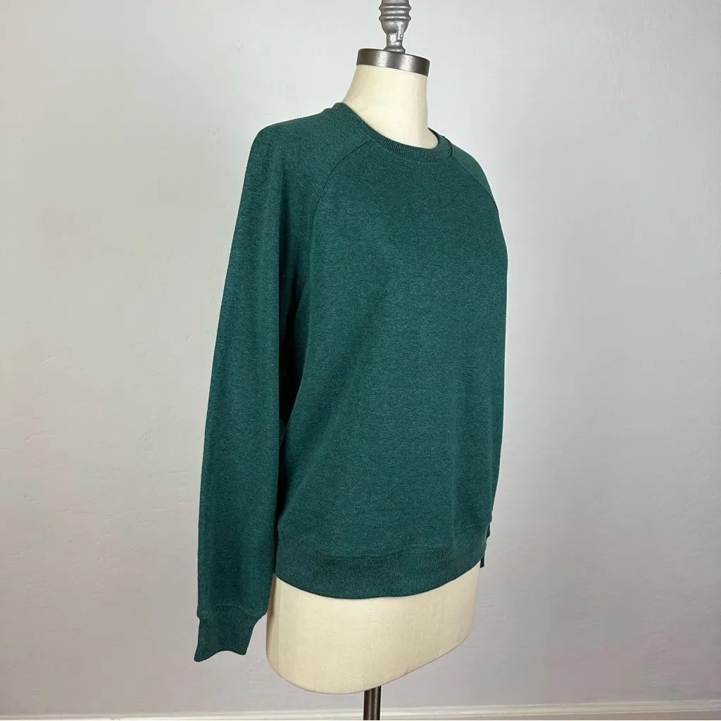 PrAna Soft Hemp Forest Green Crewneck Sweatshirt - Image 6