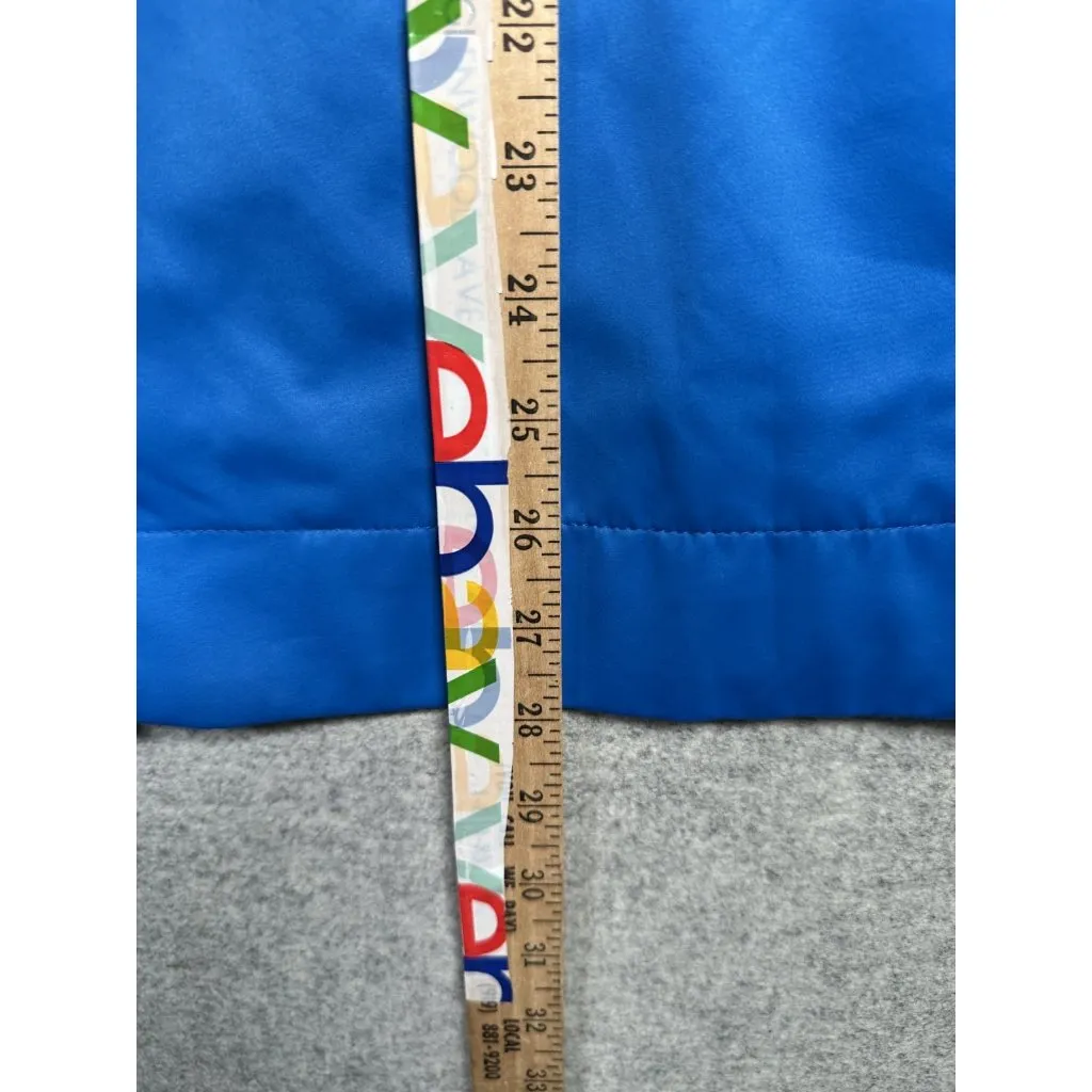 Jessica London Size 18 Jacket Womens Blue Drawstring Zip Lightweight Solid Mock - Image 12